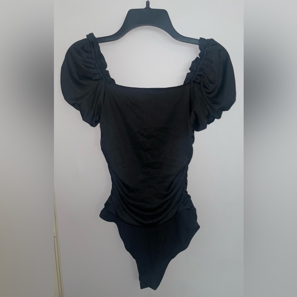 Kit + Sky Puff Sleeve Bodysuit